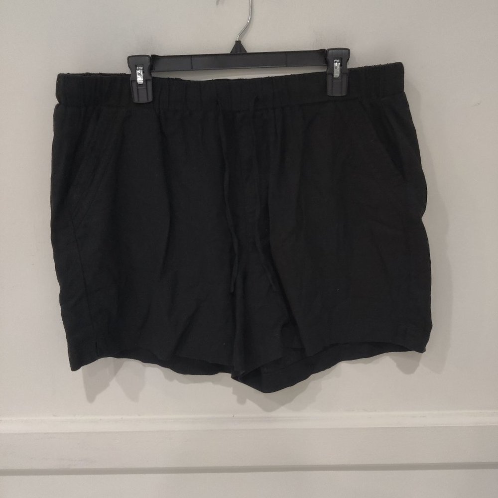 NWT Briggs New York Women's Linen Blend Pull-on Summer Shorts Size M $50 3HL110
